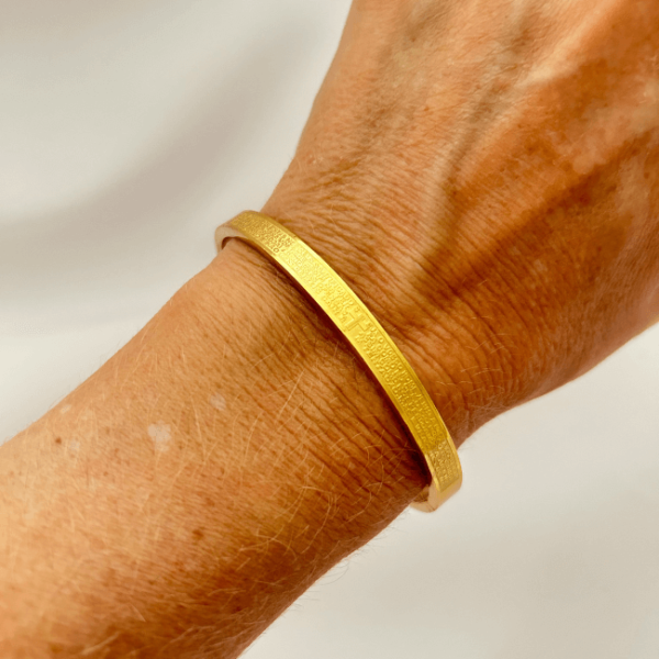Bracelete 6mm Oração do Pai Nosso em Aço Inoxidável - Image 3