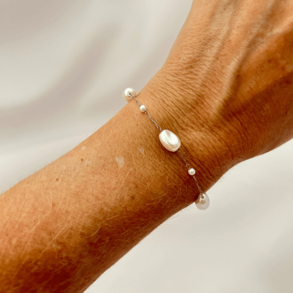Pulseira Pérolas em Aço Inoxidável - Image 2