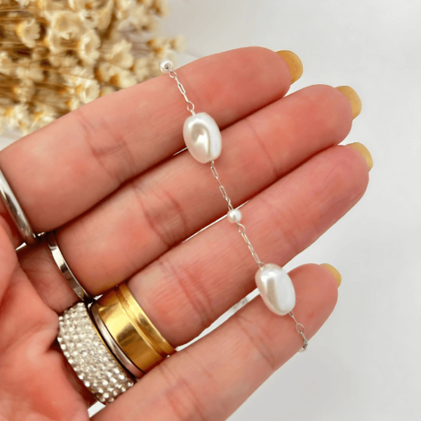 Pulseira Pérolas em Aço Inoxidável - Image 3