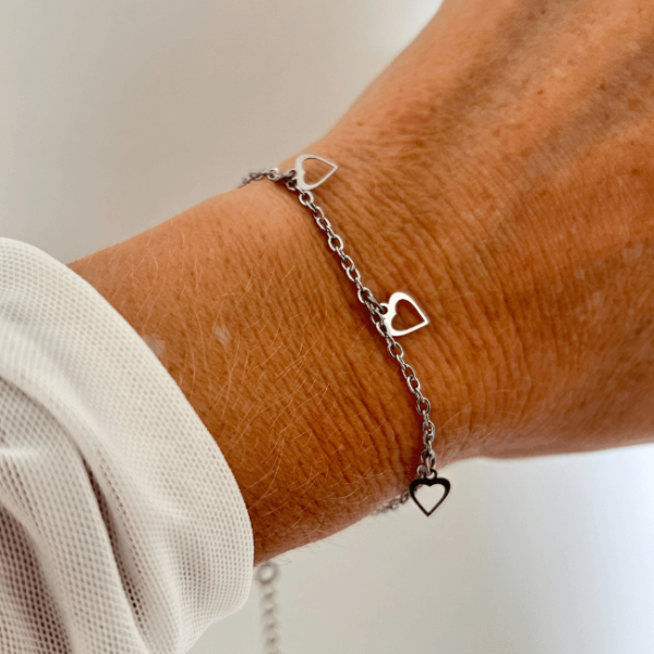 Pulseira Coração em Aço Inoxidável - Image 3