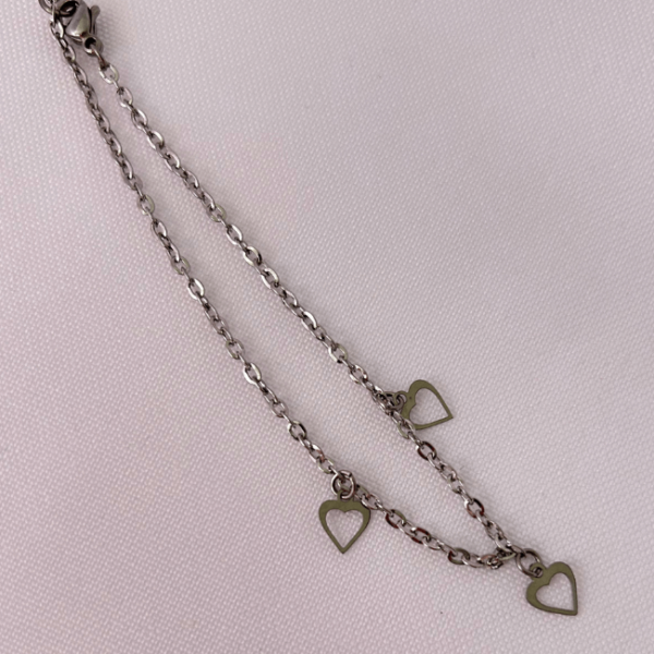 Pulseira Coração em Aço Inoxidável - Image 2
