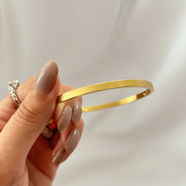 Bracelete Dourado 4mm Oração do Pai Nosso em Aço Inoxidável - Image 5